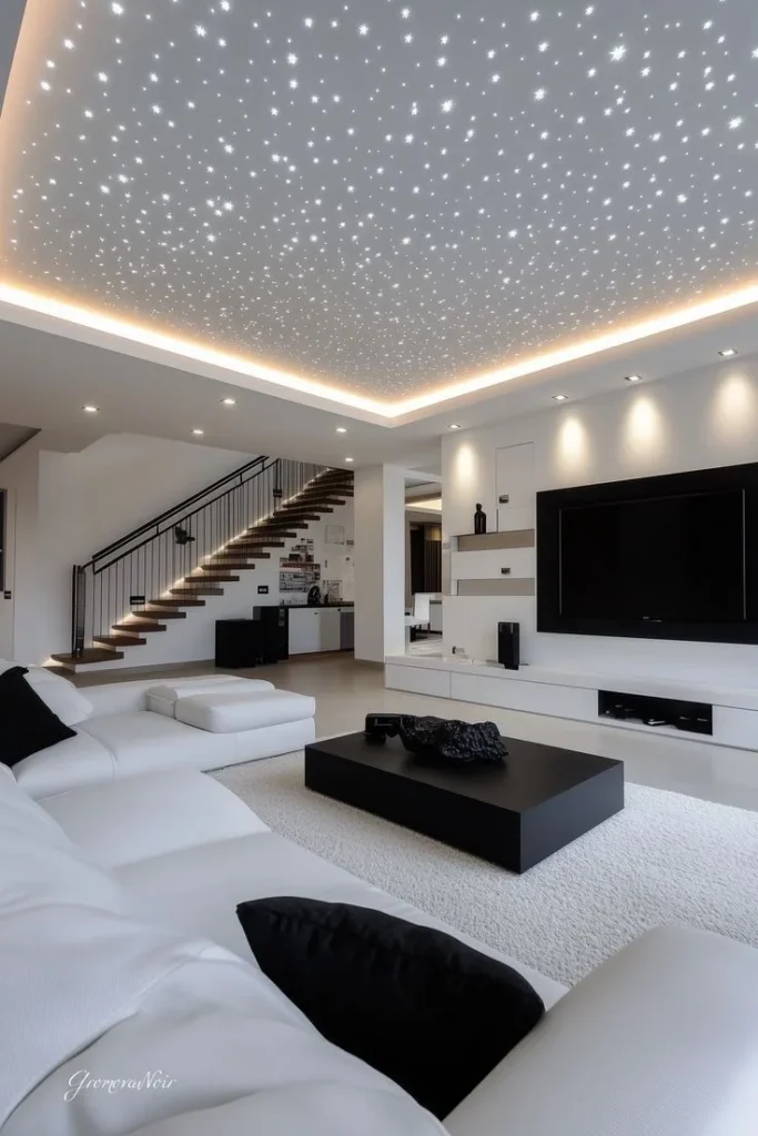 White Matte Starlight Stretch Ceiling